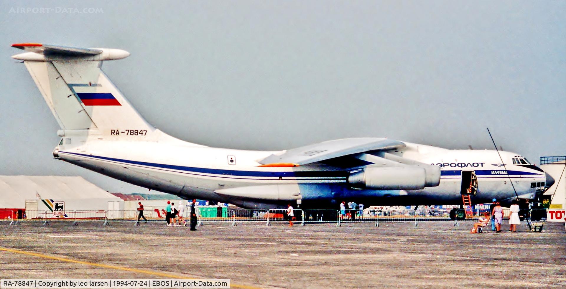 RA-78847, 1990 Ilyushin IL-76MD C/N 1003404132, Ostend Air Show 24.7.94