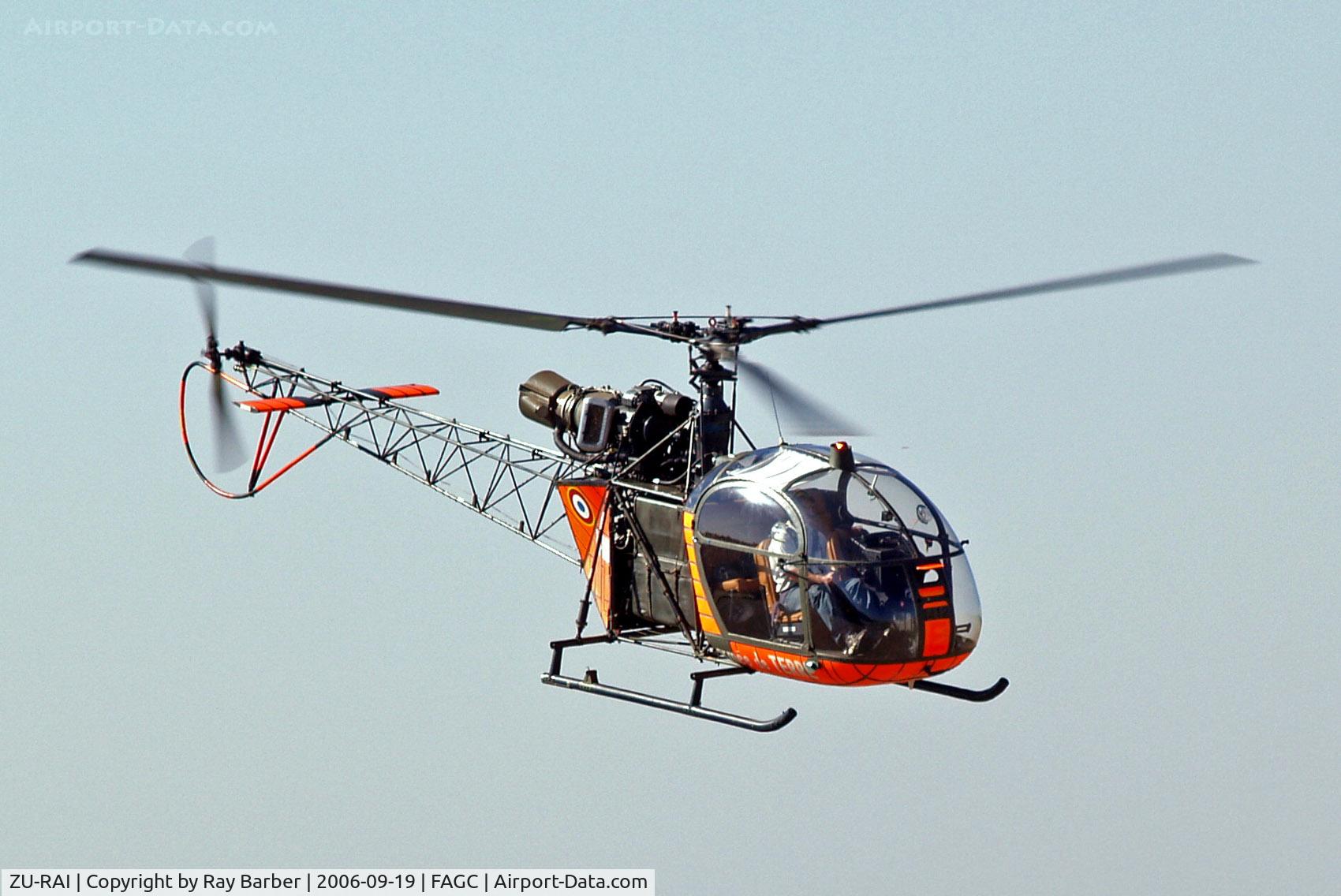 ZU-RAI, Sud SE-3130 Alouette II C/N 1412/M225, Sud Aviation SE.3130 Alouette II [1412] Grand Central~ZS 19/09/2006
