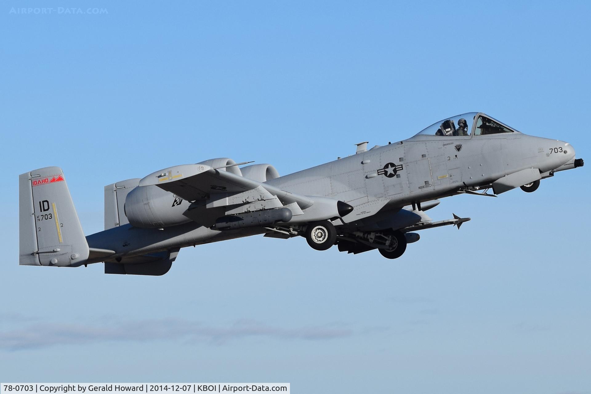 78-0703, 1978 Fairchild Republic A-10C Thunderbolt II C/N A10-0323, Departure from RWY 10R.