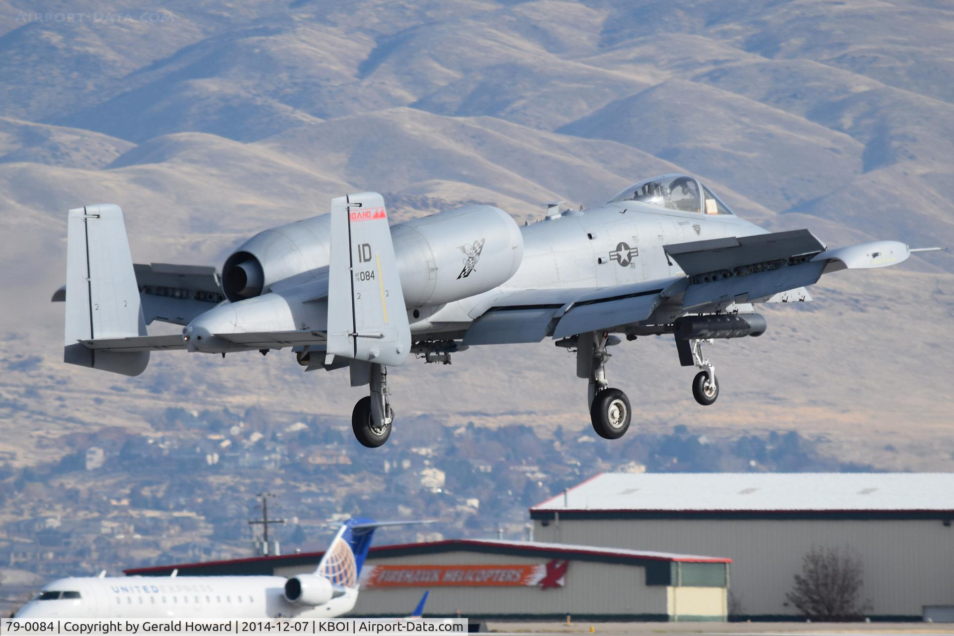 79-0084, 1979 Fairchild Republic A-10C Thunderbolt II C/N A10-0348, Over the numbers for RWY 10R.