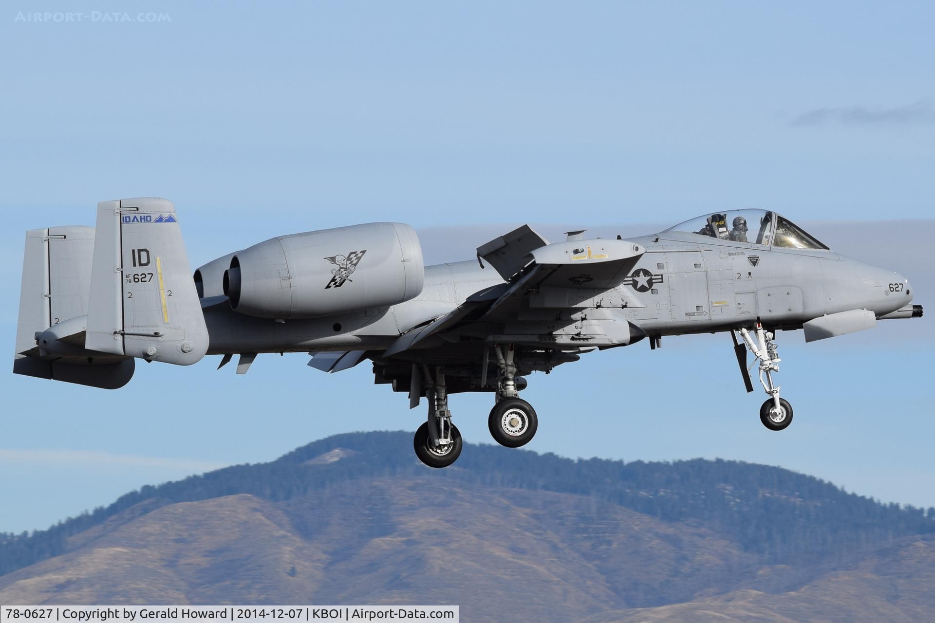 78-0627, 1978 Fairchild Republic A-10C Thunderbolt II C/N A10-0247, Landing RWY 10R.