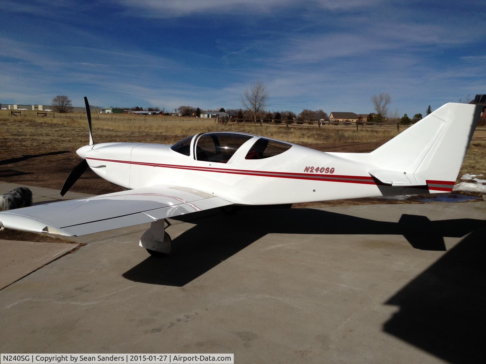 N240SG, Stoddard-Hamilton Glasair SH-2R C/N 500R, After New Paint job.