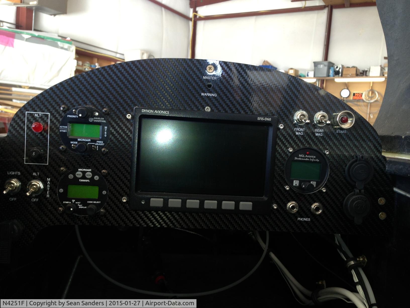 N4251F, Quickie Q-2 C/N 164, New revised Glass Panel.