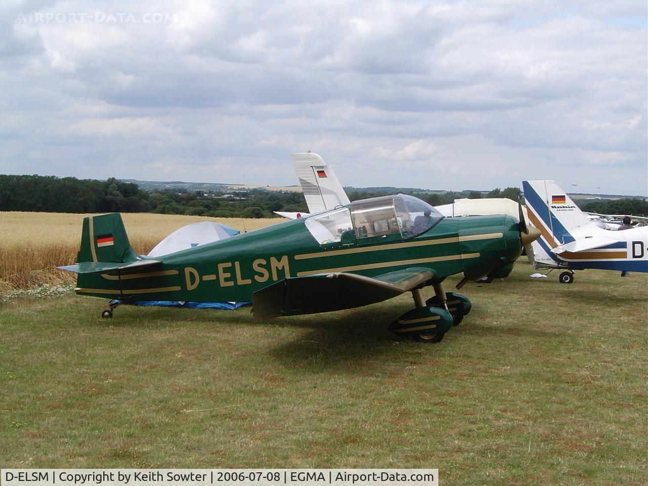 D-ELSM, 1957 Jodel D-117A Grand Tourisme C/N 839, Parked at Fowlmere