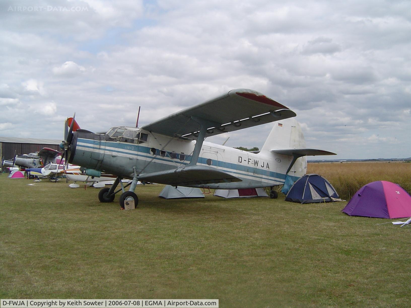 D-FWJA, Antonov AN-2T C/N 1G86-41, Parked at Fowlmere