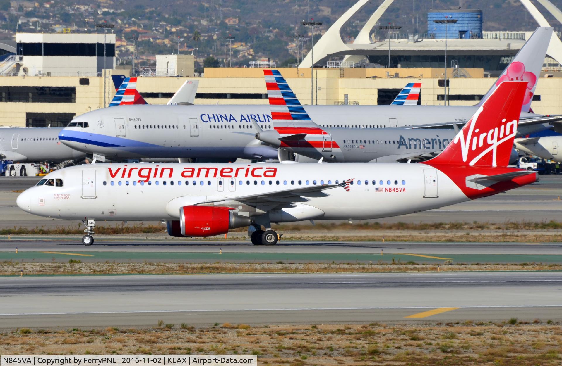 N845VA, 2011 Airbus A320-214 C/N 4867, Virgin A320