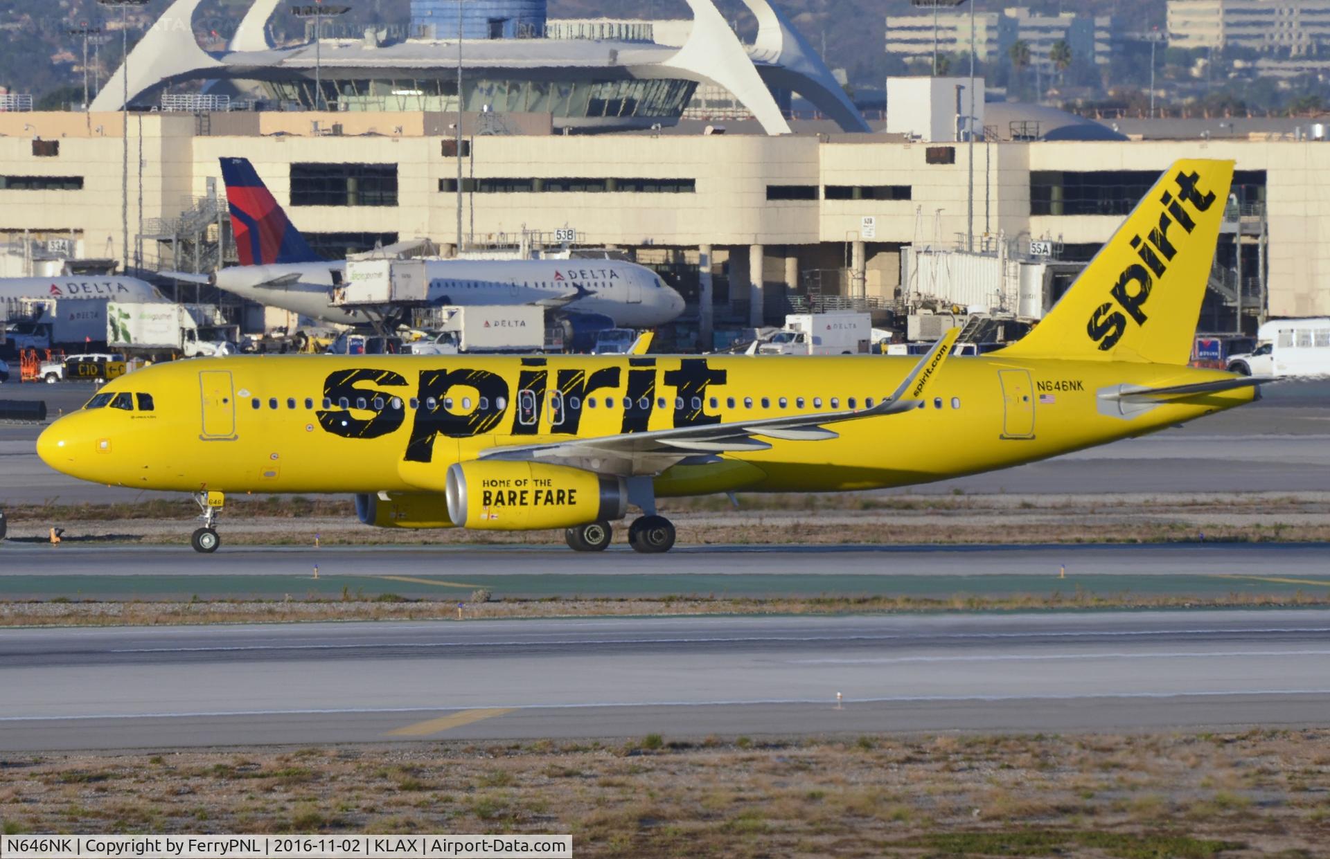 N646NK, 2016 Airbus A320-232 C/N 7062, Spirit A320