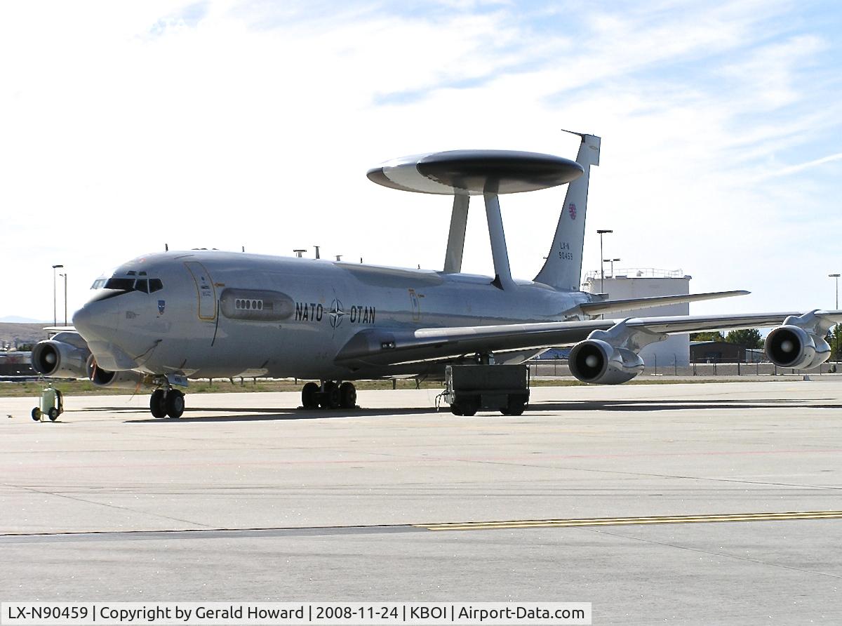 LX-N90459, 1985 Boeing E-3A Sentry C/N 22854, Parked on Idaho Air Guard ramp.