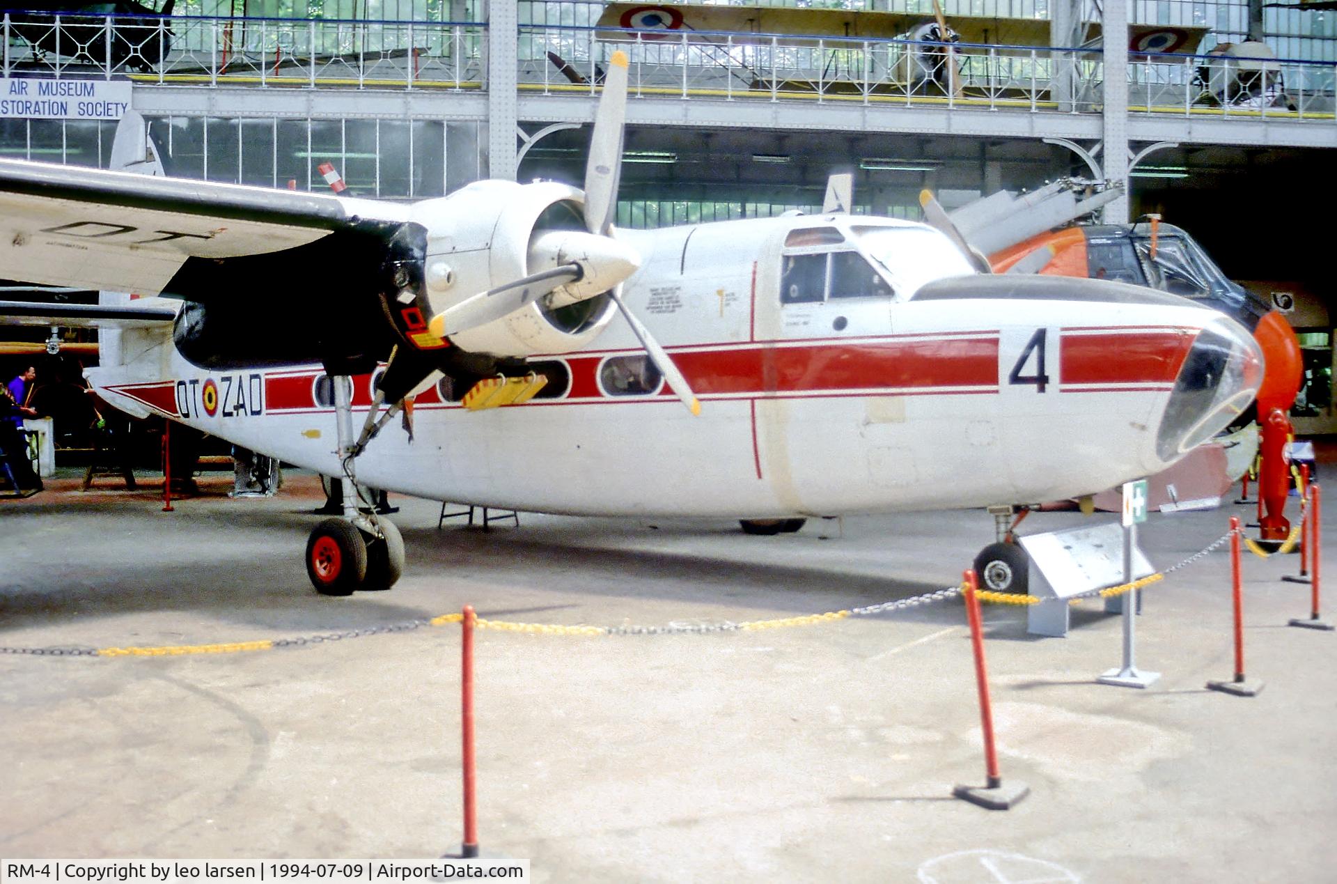 RM-4, 1954 Hunting Percival P-66 Pembroke C51 C/N P66-0021, Brussels Air Museum 9.7.94