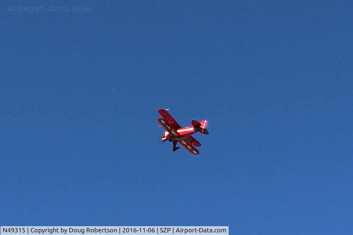 N49315, 1983 Pitts S-1T Special C/N 1013, 1983 Pitts Aerobatics S-1T SPECIAL, Lycoming AEIO-360 180 Hp, fast takeoff climb Rwy 22