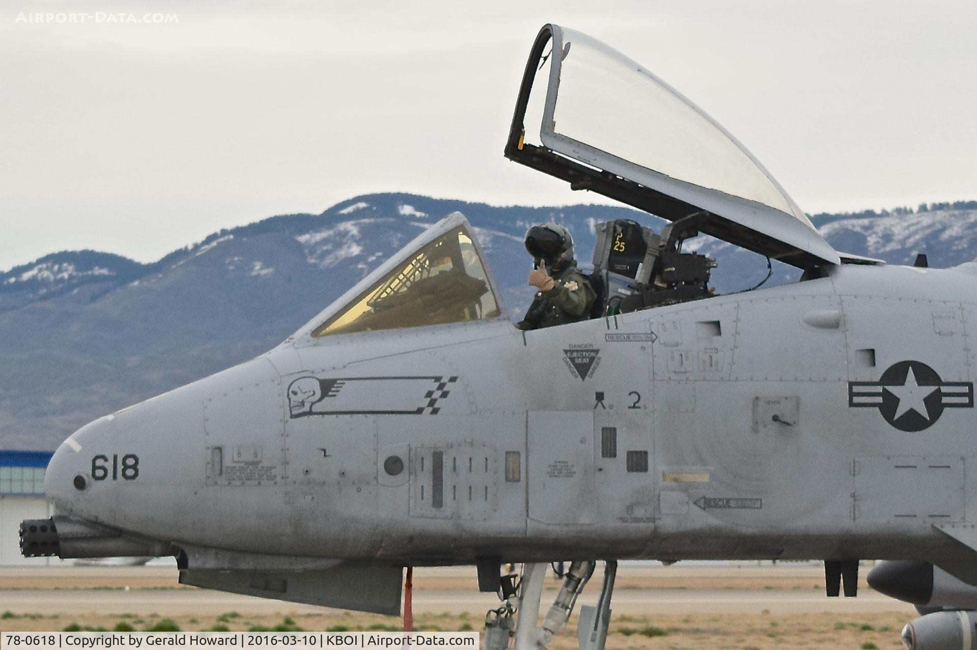 78-0618, 1978 Fairchild Republic A-10C Thunderbolt II C/N A10-0238, Taxing on Bravo.