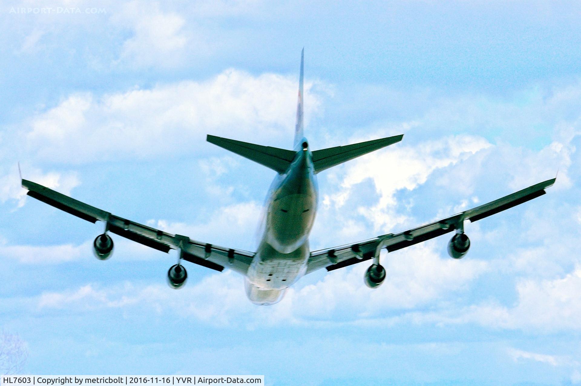 HL7603, 2005 Boeing 747-4B5F/ER/SCD C/N 34302, On its way to Seoul
