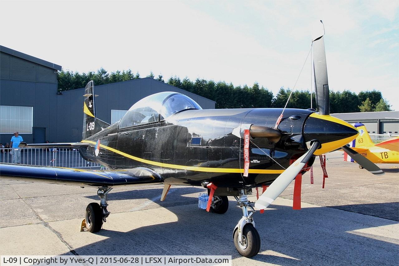 L-09, 1988 Pilatus PC-7 Turbo Trainer C/N 546, Pilatus PC-7, Static display, Luxeuil-Saint Sauveur Air Base 116 (LFSX) Open day 2015