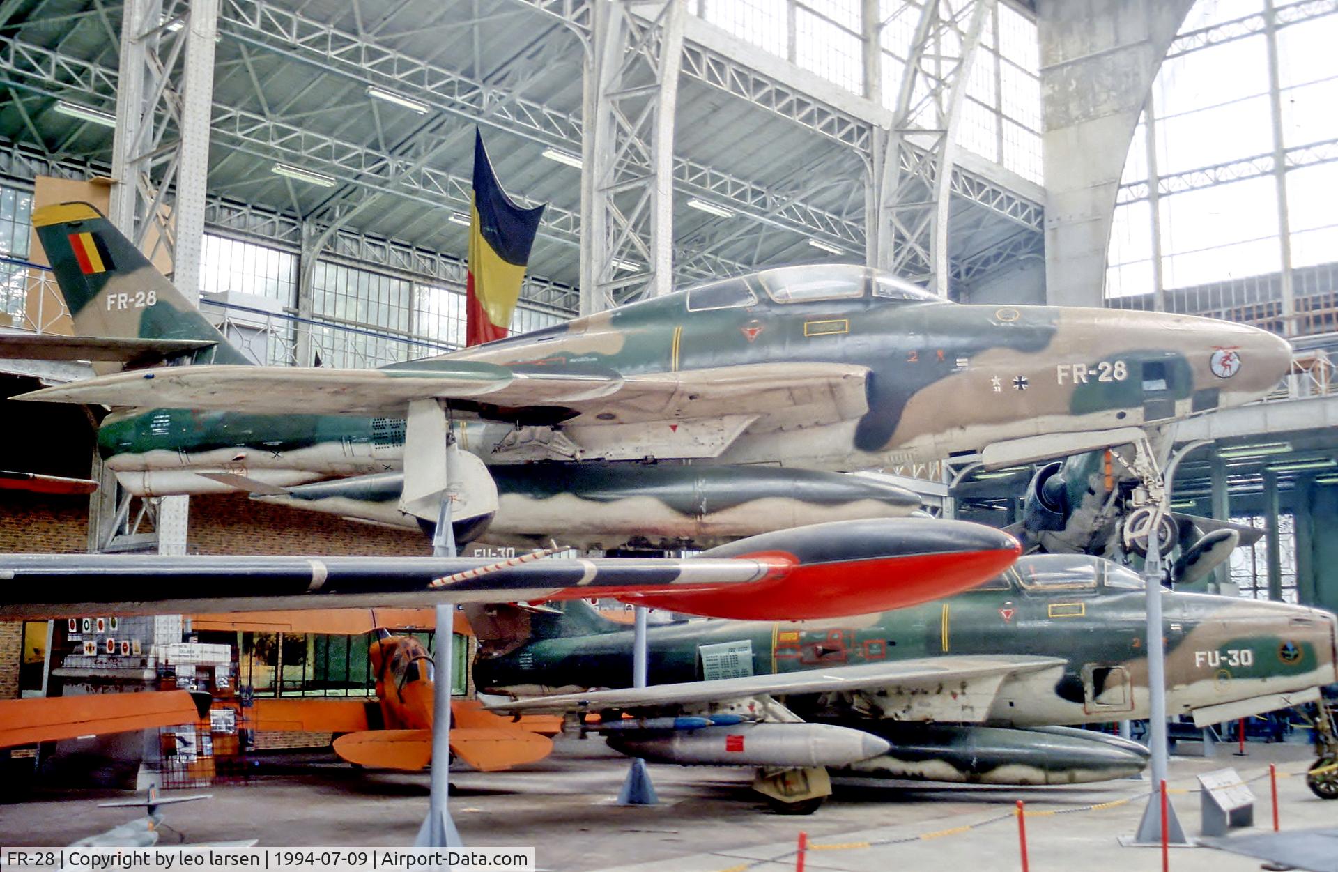 FR-28, 1955 Republic RF-84F Thunderflash C/N 52-7346, Brussels Air Museum 9.7.94.ex USAF s/n 51-1945
