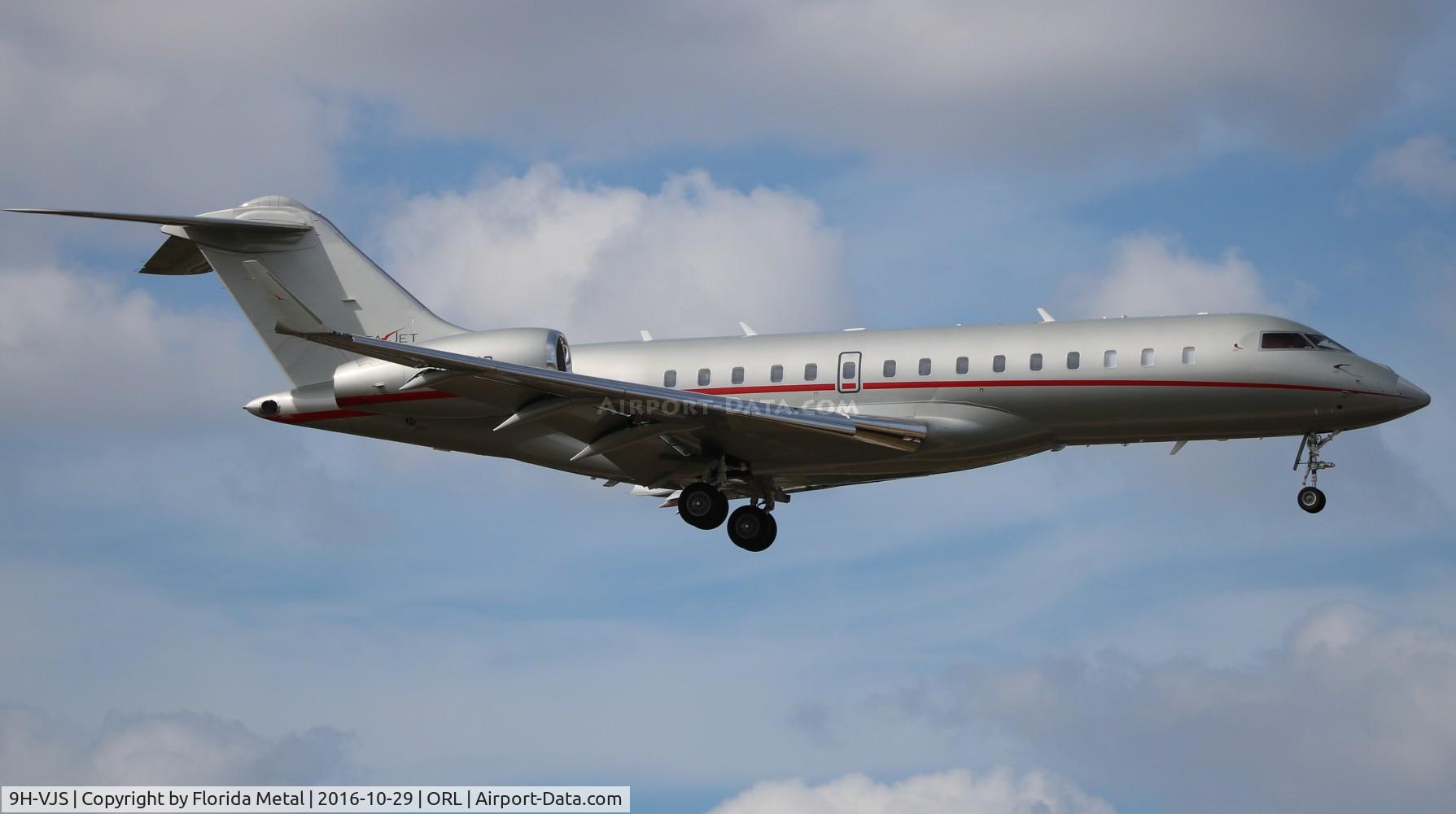 9H-VJS, 2015 Bombardier BD-700-1A10 Global 6000 C/N 9711, Vista Jet