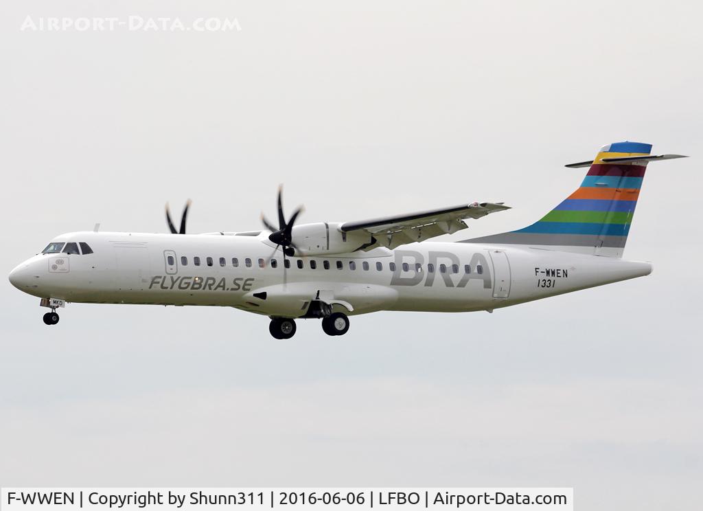 F-WWEN, 2016 ATR 72-600 C/N 1331, C/n 1331 - To be SE-MKD