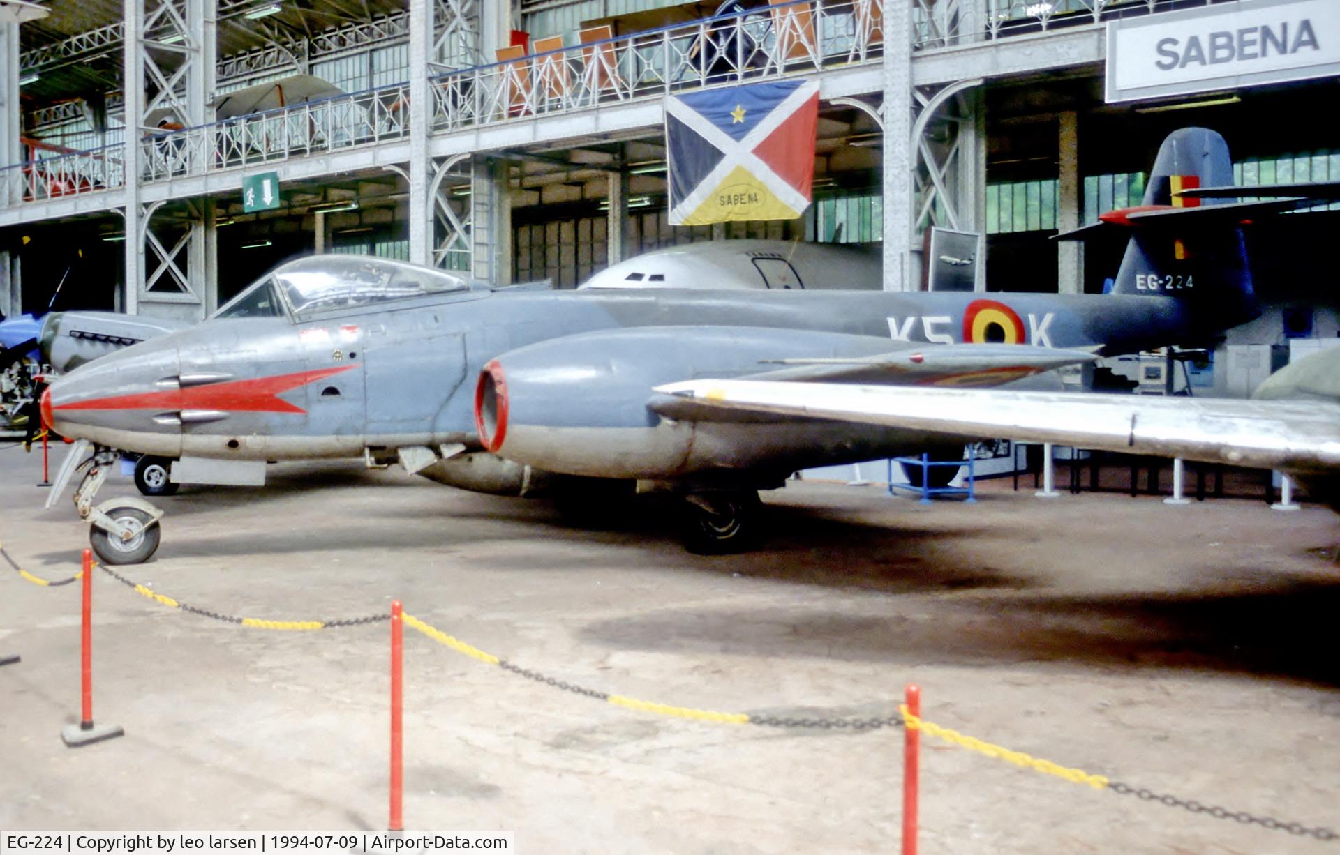 EG-224, 1952 Gloster Meteor F.8 C/N M1, Brussels Air Museum 9.7.94