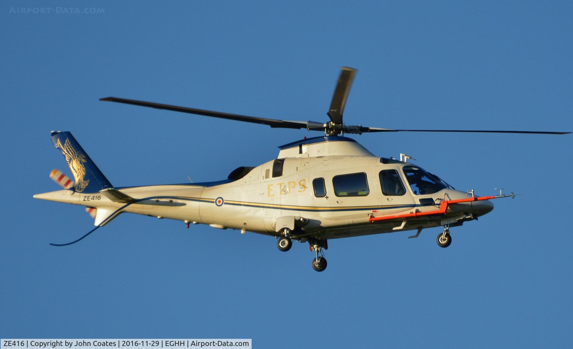 ZE416, 2004 Agusta A-109E Power C/N 11173, Training from Boscombe Down