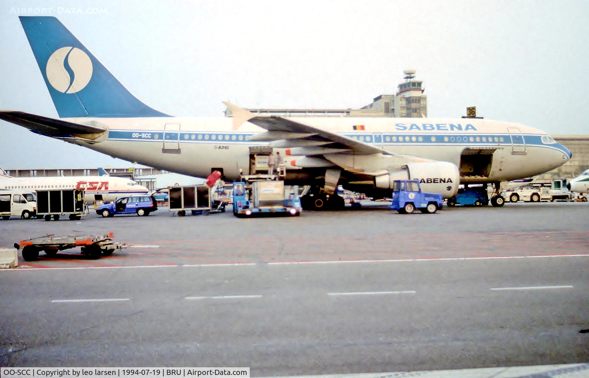 OO-SCC, 1986 Airbus A310-322 C/N 437, Brussels 19.7.94