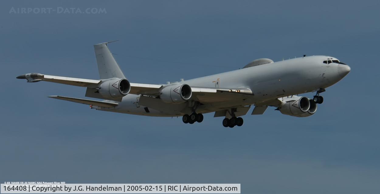 164408, 1990 Boeing E-6A Mercury C/N 24507, Approach to RIC.