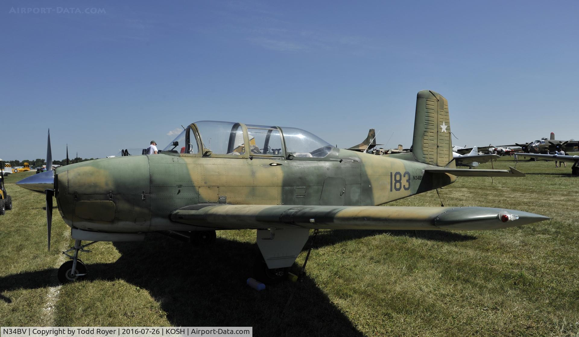 N34BV, 1956 Beech T-34A Mentor Mentor C/N CG-152, Airventure 2016