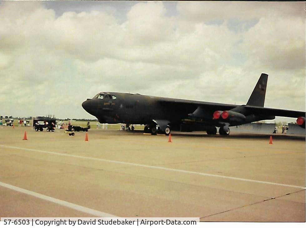 57-6503, 1957 Boeing B-52G Stratofortress C/N 464208, Picture of Acft 6503 taken at Eaker AFB open house around 1989 - 1991