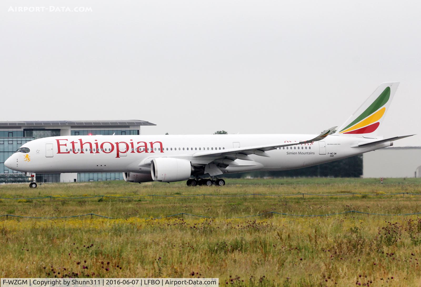 F-WZGM, 2016 Airbus A350-941 C/N 040, C/n 0040 - To be ET-ATQ
