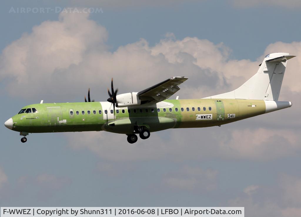 F-WWEZ, 2016 ATR 72-600 C/N 1341, C/n 1341 - For Unknown operator