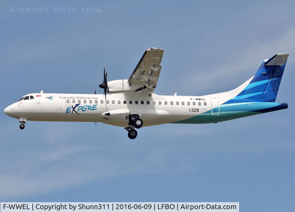 F-WWEL, 2016 ATR 72-600 C/N 1329, C/n 1329 - To be PK-GAO
