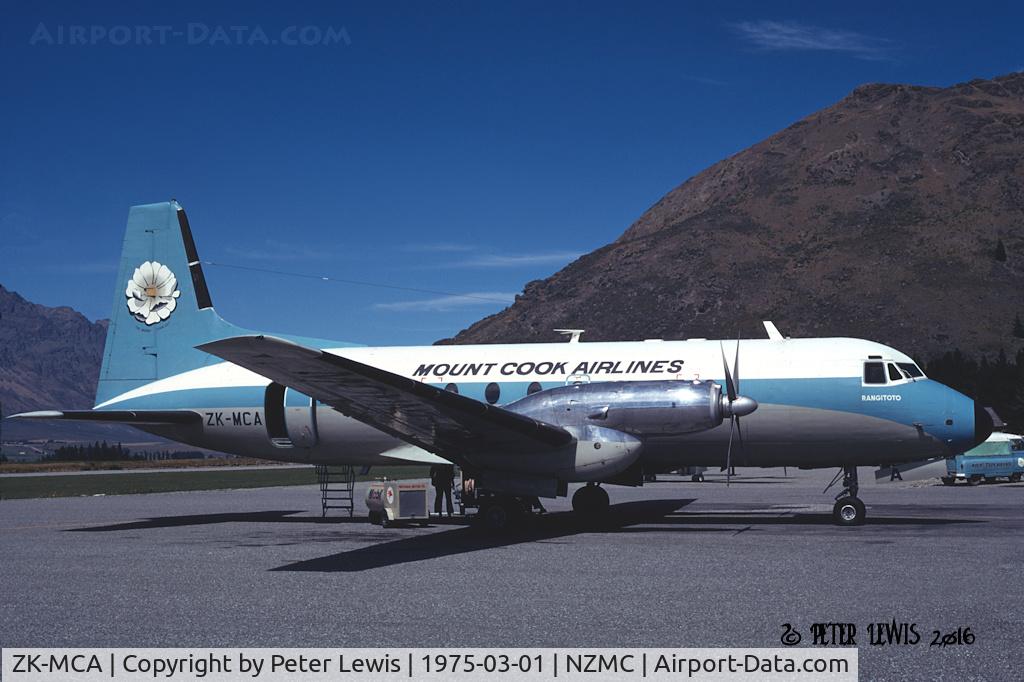 ZK-MCA, 1973 Hawker Siddeley HS.748 Series 2A C/N 1712, Mt Cook & Southern Lakes Tourist Co.Ltd., Christchurch