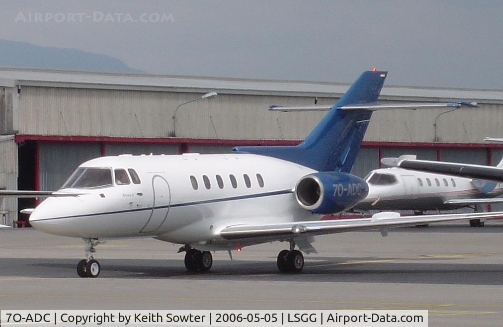 7O-ADC, 1985 British Aerospace BAe.125-800B C/N 258037, Taxying out
