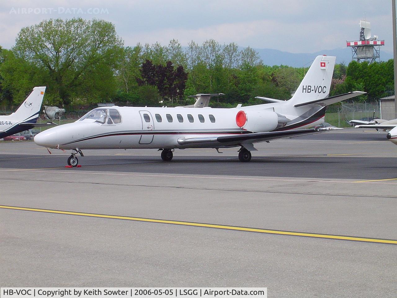 HB-VOC, 1995 Cessna 560 Citation Ultra C/N 560-0301, Parked up