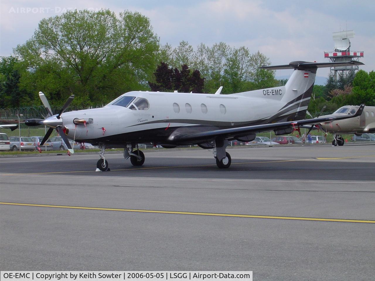OE-EMC, 2005 Pilatus PC-12/45 C/N 663, Parked up