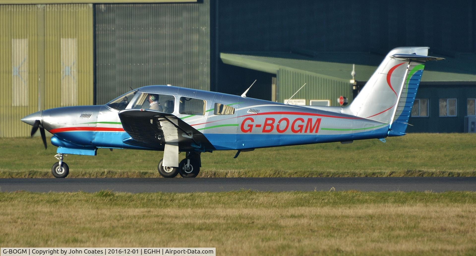 G-BOGM, 1980 Piper PA-28RT-201T Turbo Arrow IV C/N 28R-8031077, Resident returning on a very cold bright day