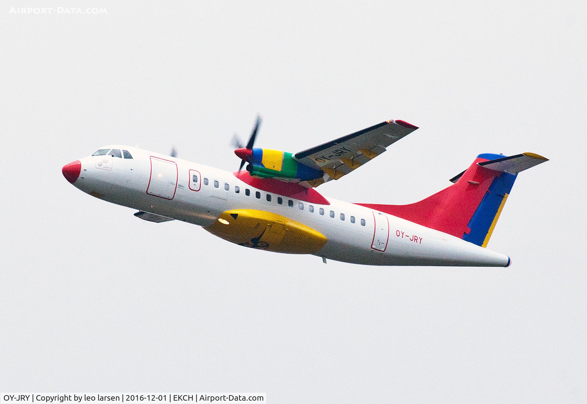 OY-JRY, 1987 ATR 42-320 C/N 063, Copenhagen 1.12.16