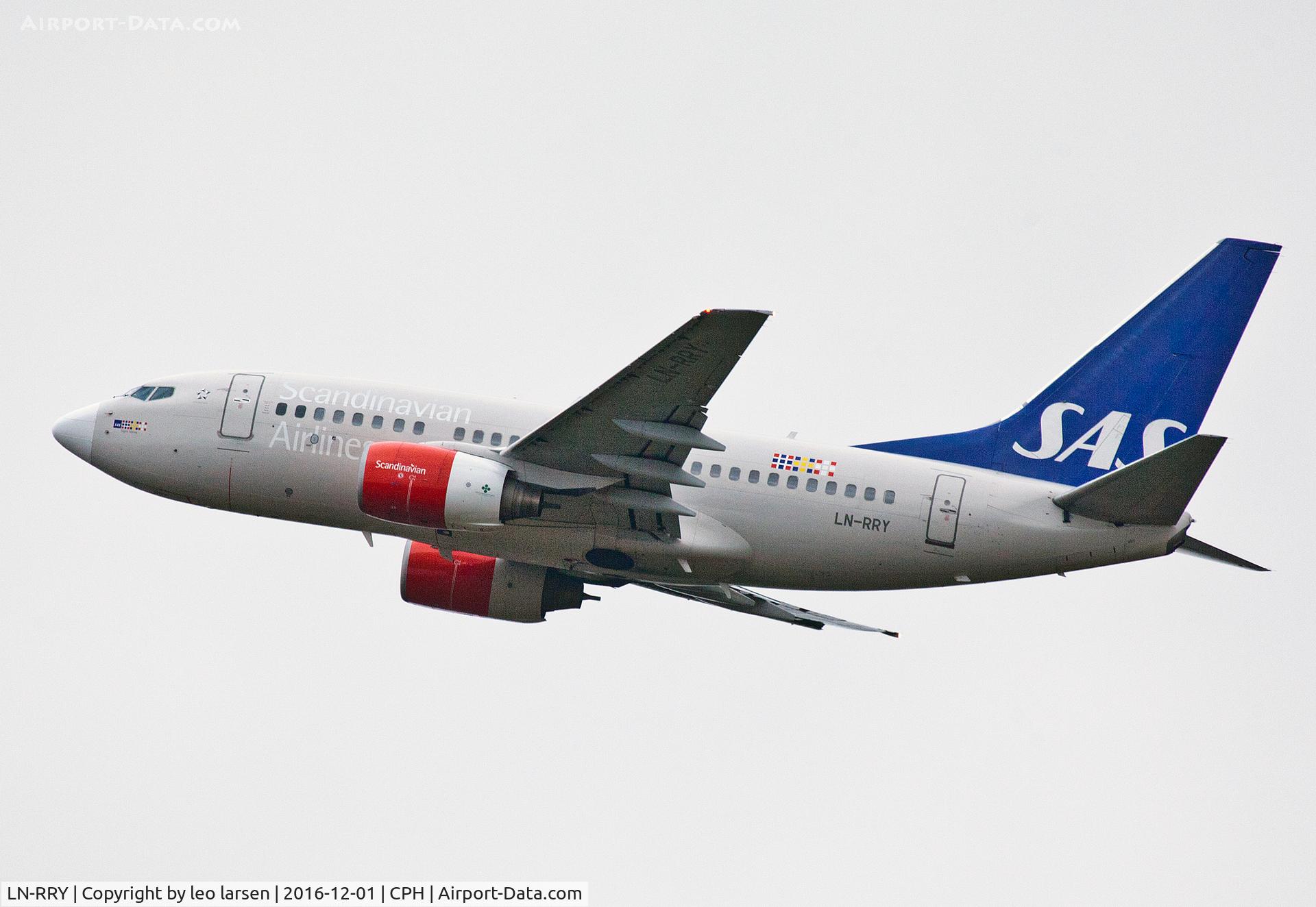 LN-RRY, 1998 Boeing 737-683 C/N 28297, Copenhagen 1.12.16