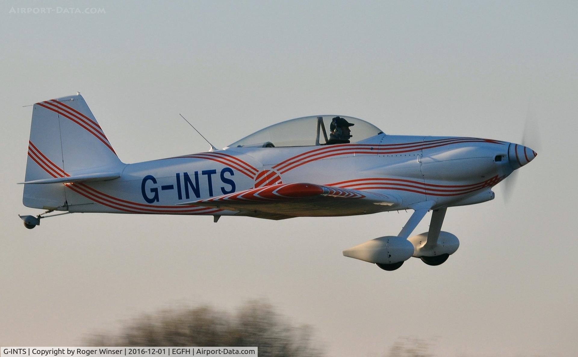 G-INTS, 2006 Vans RV-4 C/N PFA 181-13069, Visiting RV-4 departing Runway 04.