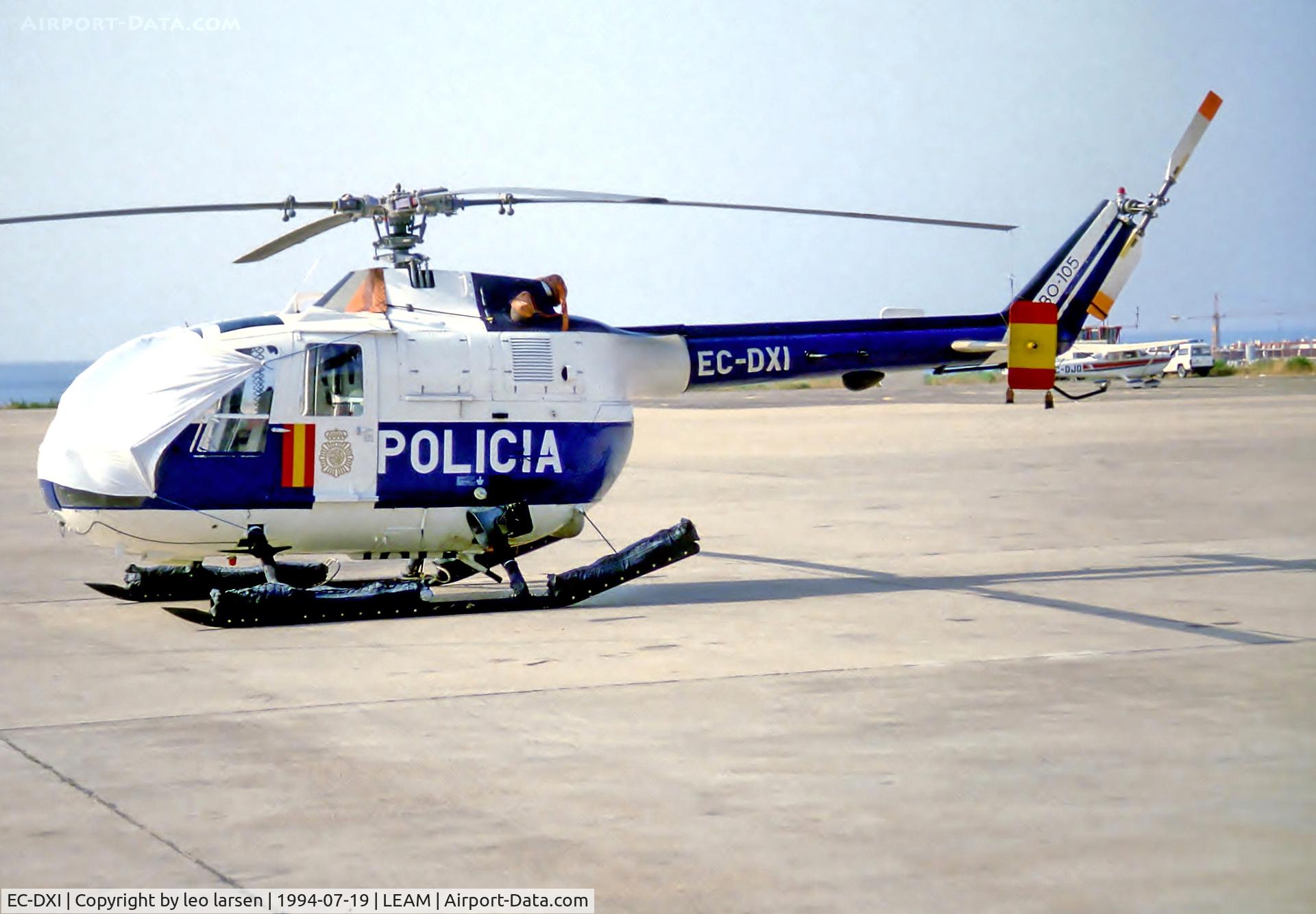 EC-DXI, 1985 MBB Bo.105C C/N S-699, Almeria 19.7.94