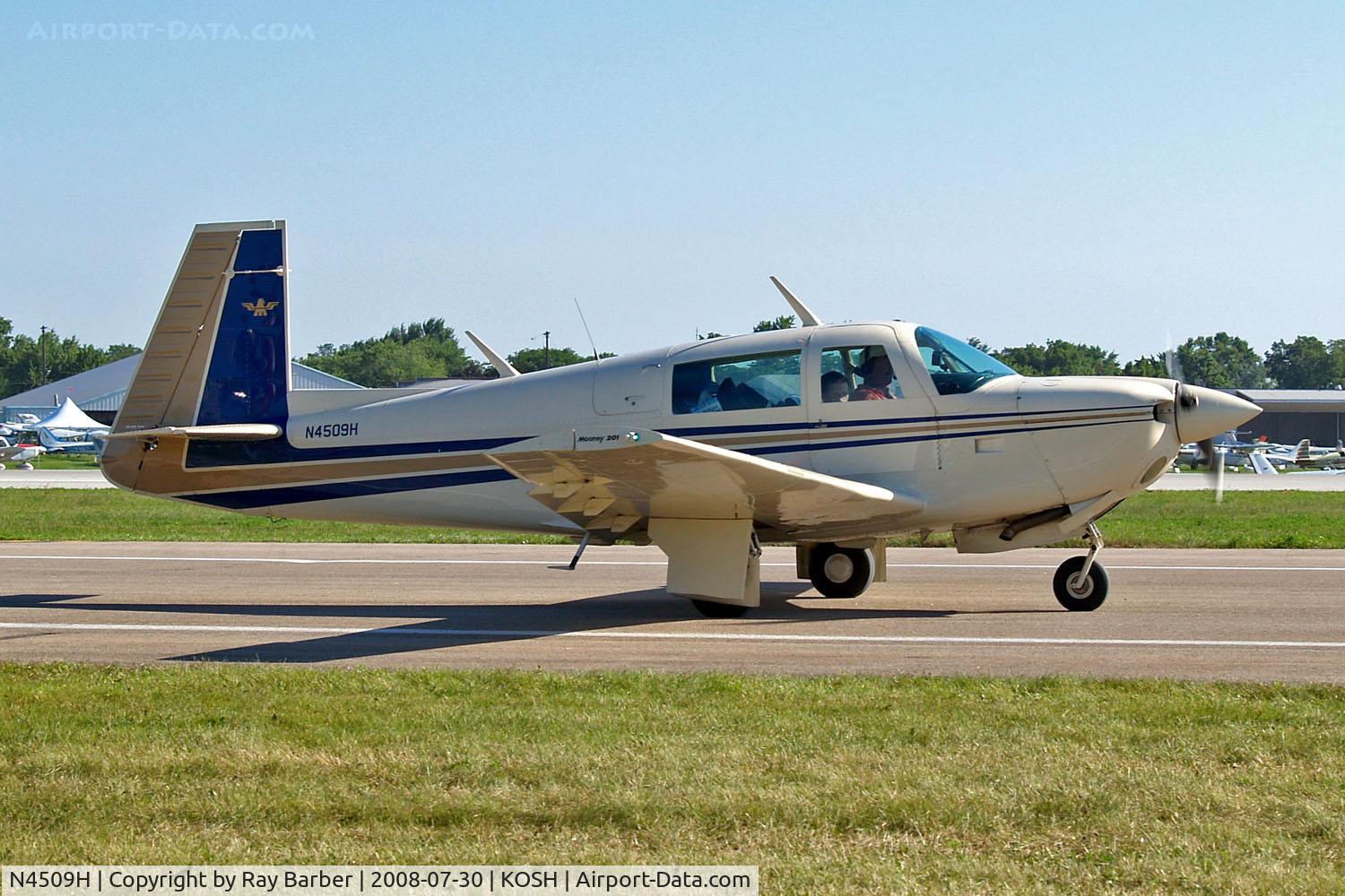 N4509H, 1978 Mooney M20J 201 C/N 24-0753, Mooney M.20J Model 201 [24-0753] Oshkosh-Wittman Regional~N 30/07/2008