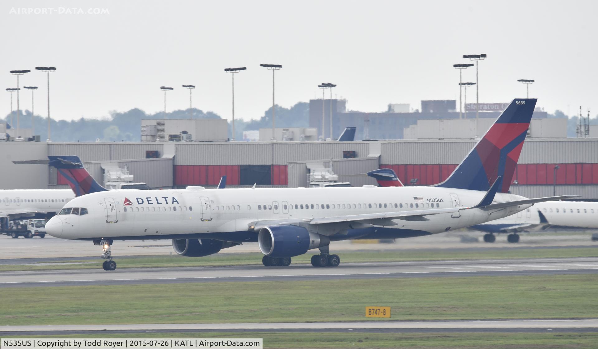 N535US, 1995 Boeing 757-251 C/N 26482, Departing Atlanta