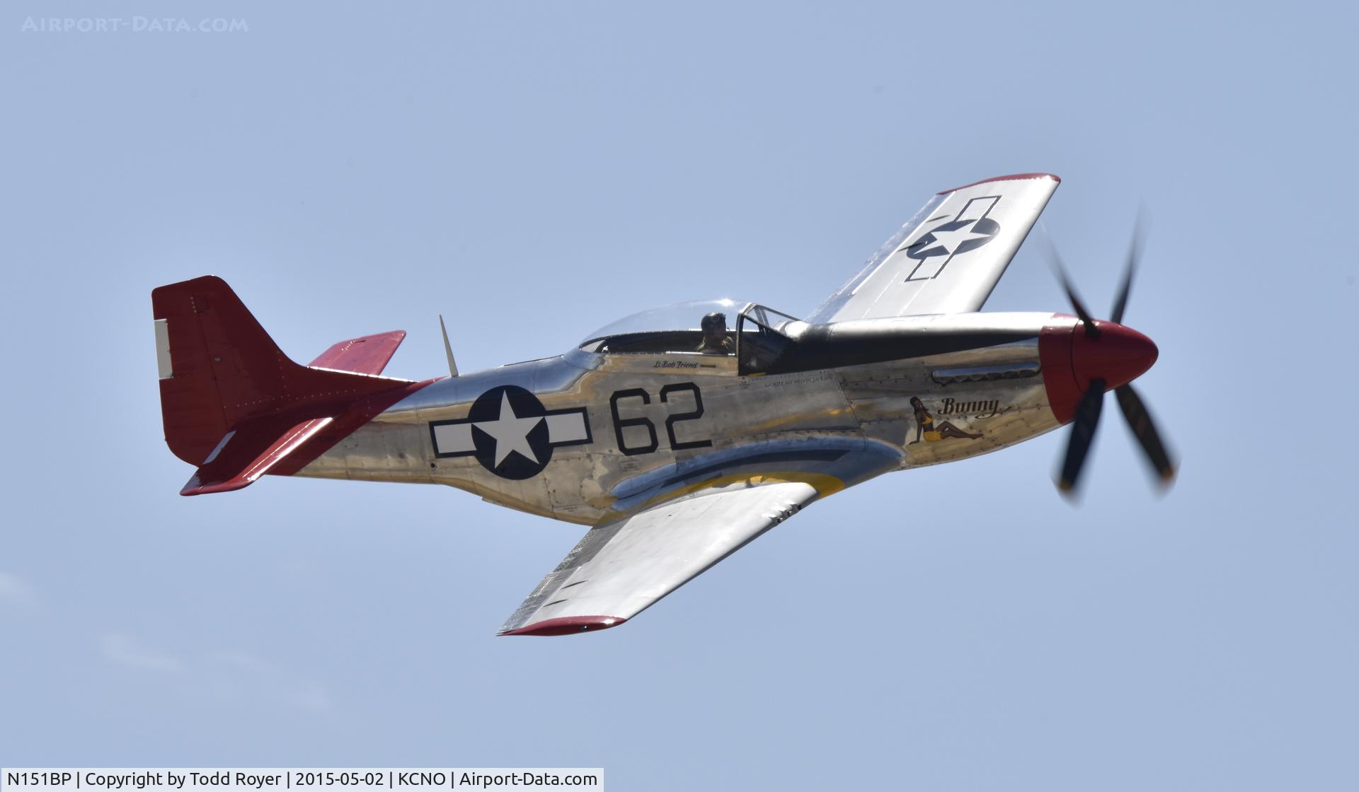 N151BP, 1944 North American P-51D Mustang C/N 122-41448, Flying at the Planes of Fame Airshow