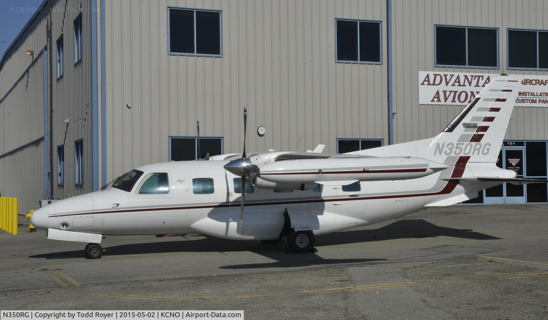 N350RG, 1980 Mitsubishi MU-2B-60 Marquise C/N 773 S.A., Parked at Chino