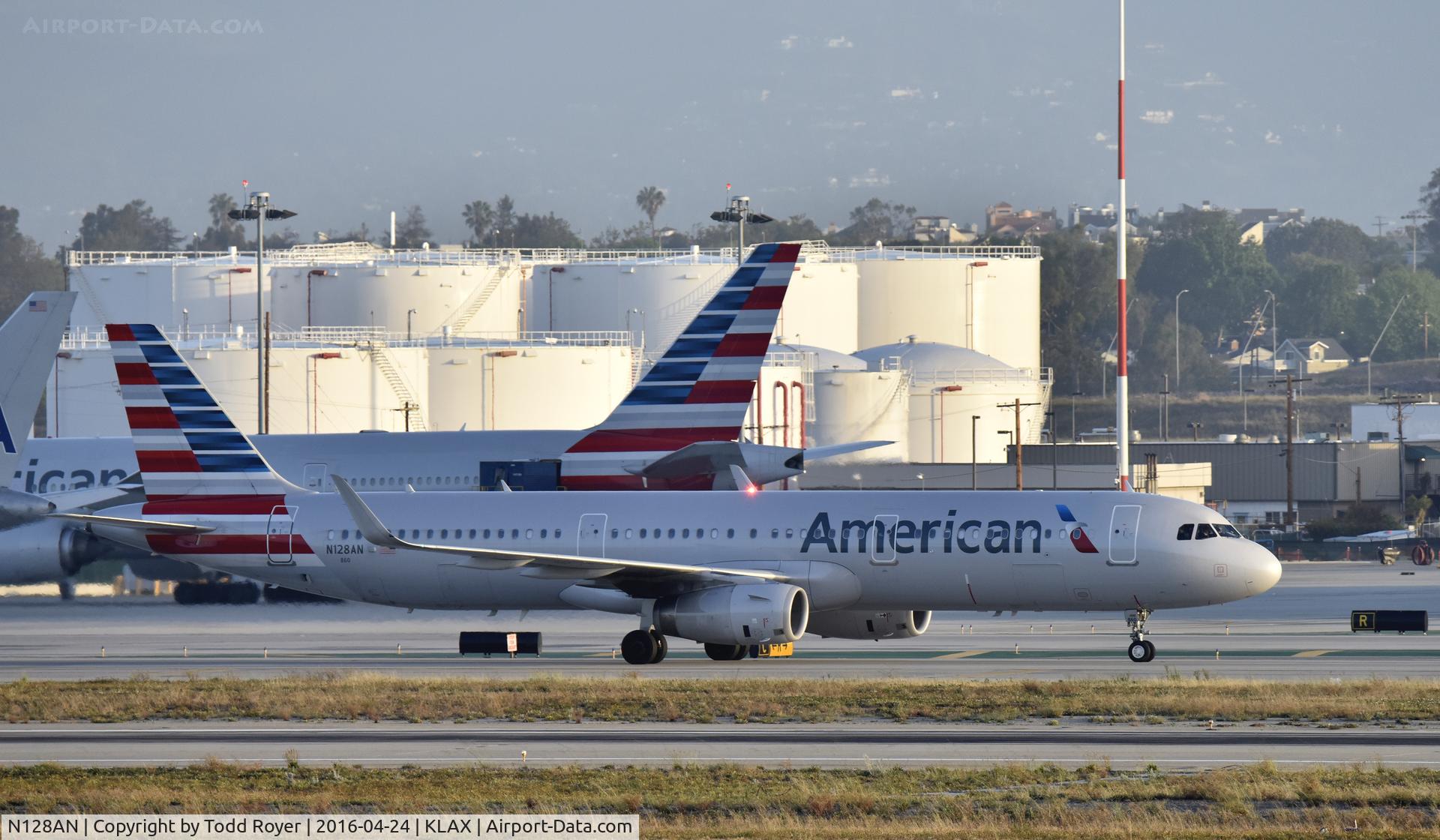 N128AN, 2014 Airbus A321-231 C/N 6346, Taxiing at LAX
