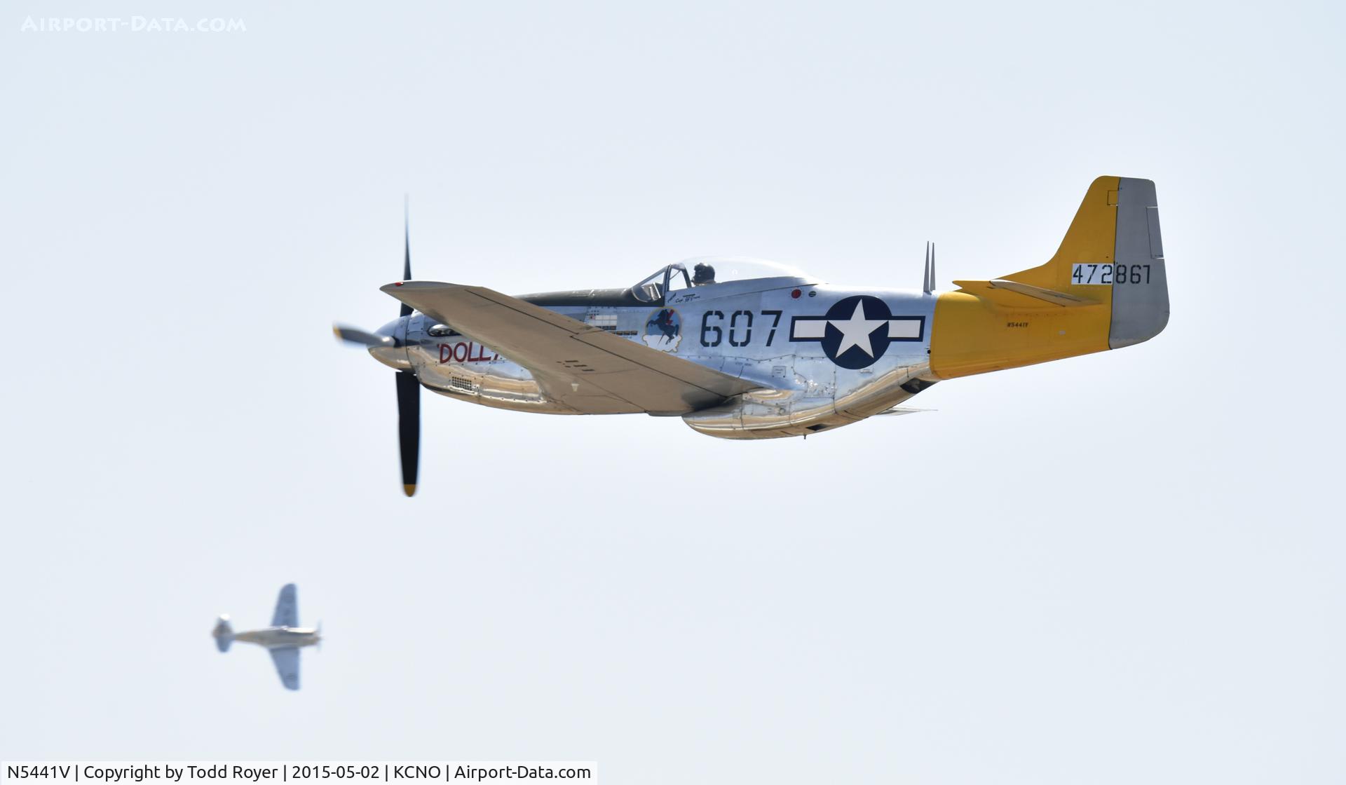 N5441V, 1961 North American F-51D Mustang C/N 45-11582, Flying at the Planes of Fame Airshow