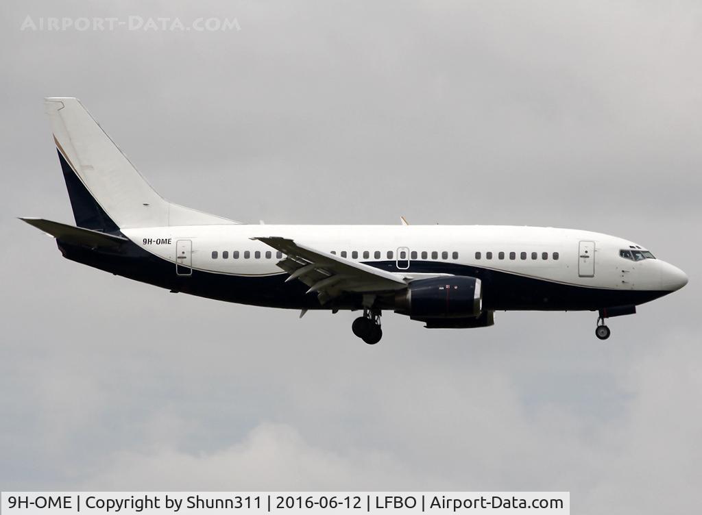 9H-OME, 1991 Boeing 737-505 C/N 24274, Landing rwy 32L with Czech Republic Soccer Team on board... Special Euro2016 flight...