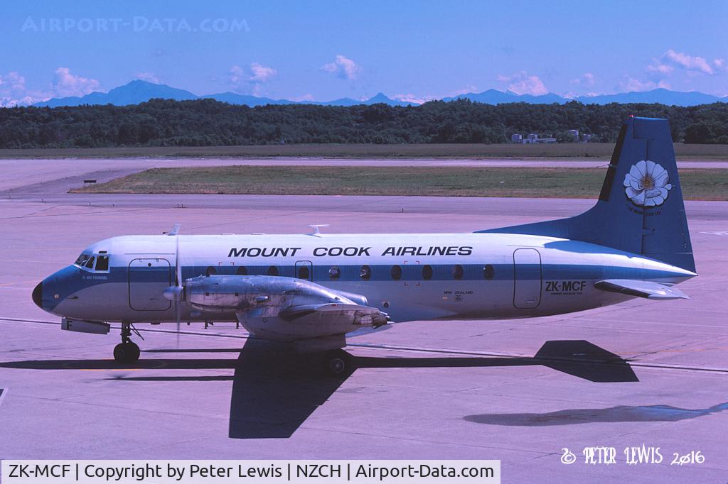 ZK-MCF, 1971 Hawker Siddeley HS.748 Series 2A C/N 1697, The Mt Cook Group Ltd., Christchurch  Jun1978