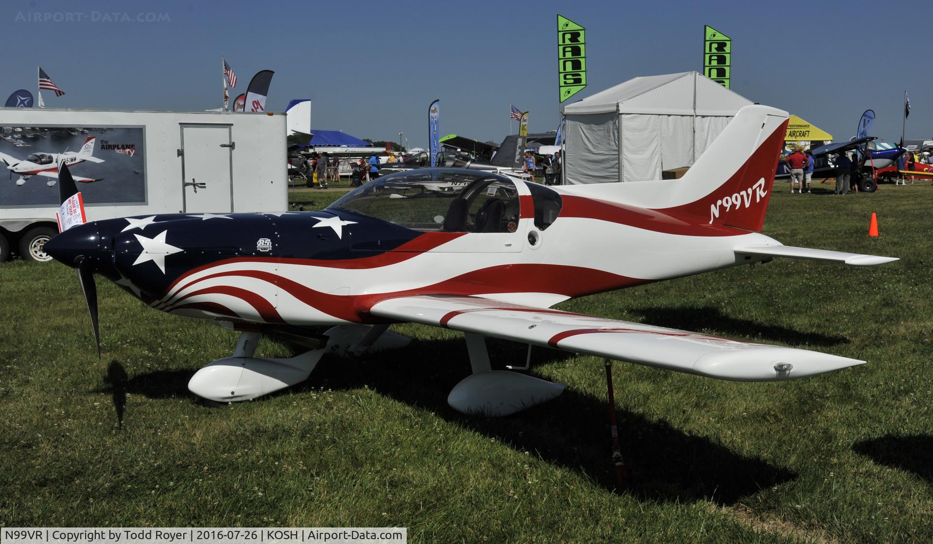 N99VR, 1999 Rans S-16 Shekari C/N 1198006, Airventure 2016