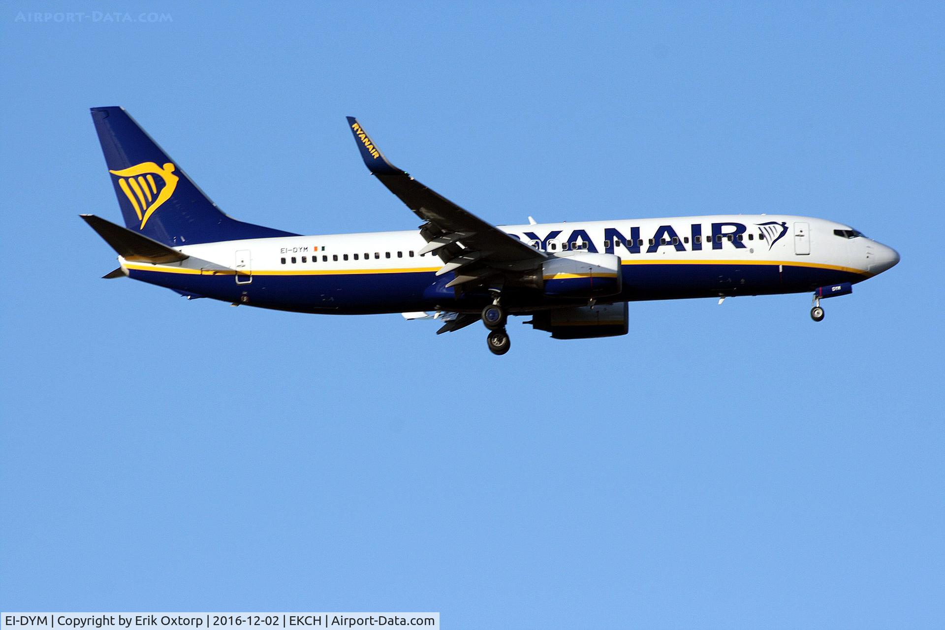 EI-DYM, 2008 Boeing 737-8AS C/N 36575, EI-DYM landing rw 04L