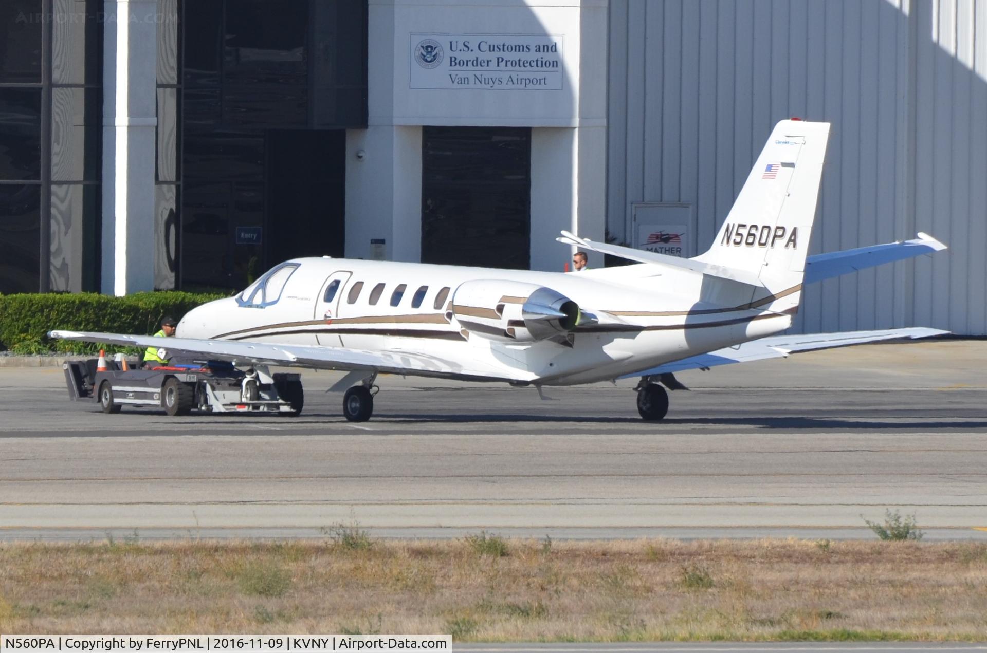 N560PA, 1991 Cessna 560 Citation V C/N 560-0136, Cessna 560 being prepared for its next  flight.