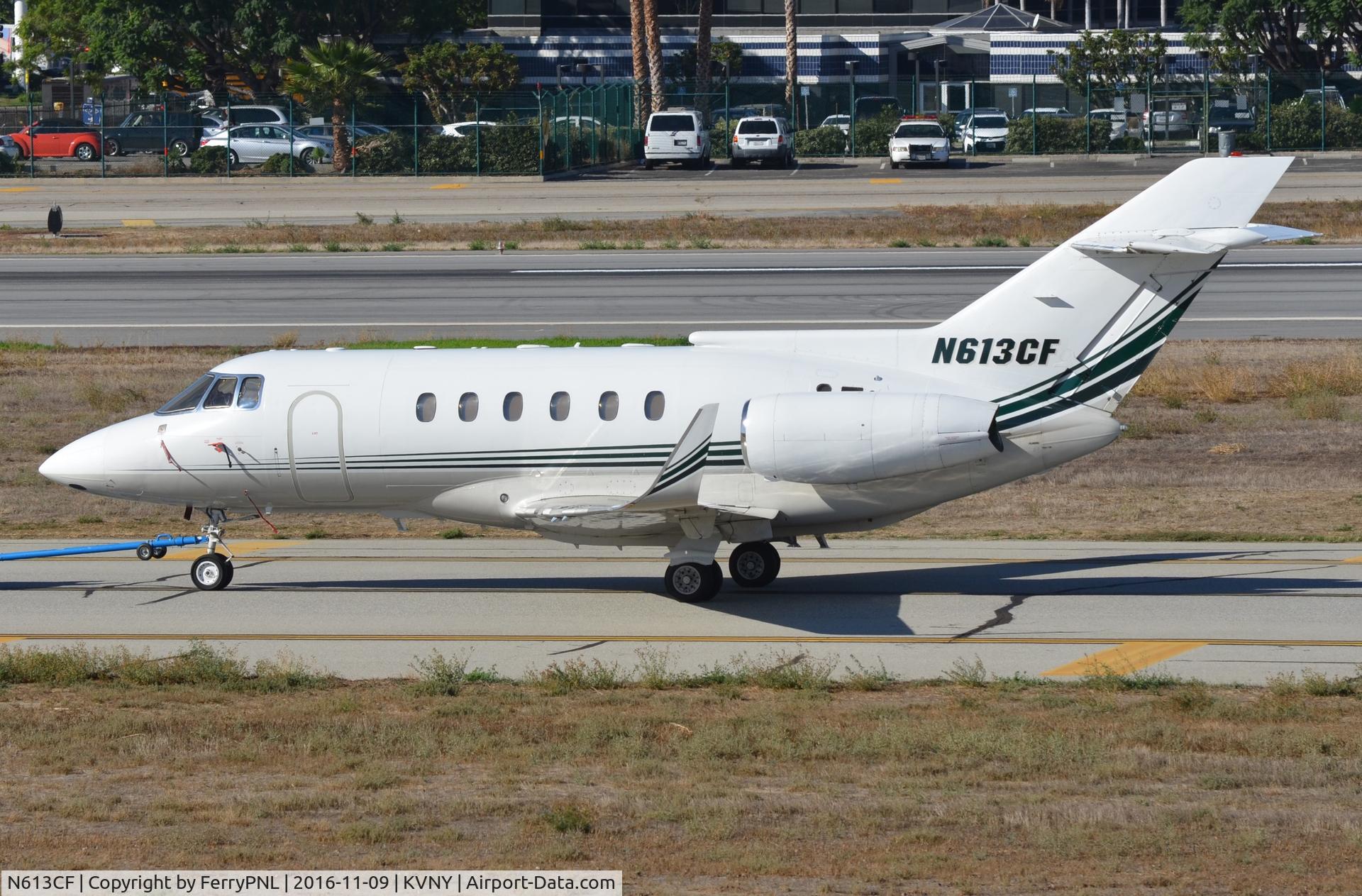 N613CF, 1994 Hawker 800SP C/N 258256, Hawker 800 under tow.